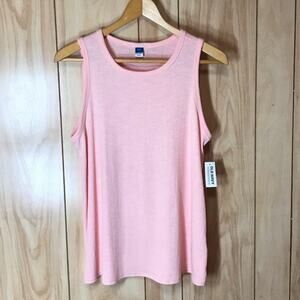 NWT Old Navy Pink Luxe Scoop Neck Sleeveless Tank Top S